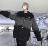 Farbige Oversize-Jeansjacke für Herren